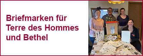 Briefmarken für Terre des Hommes und Bethel